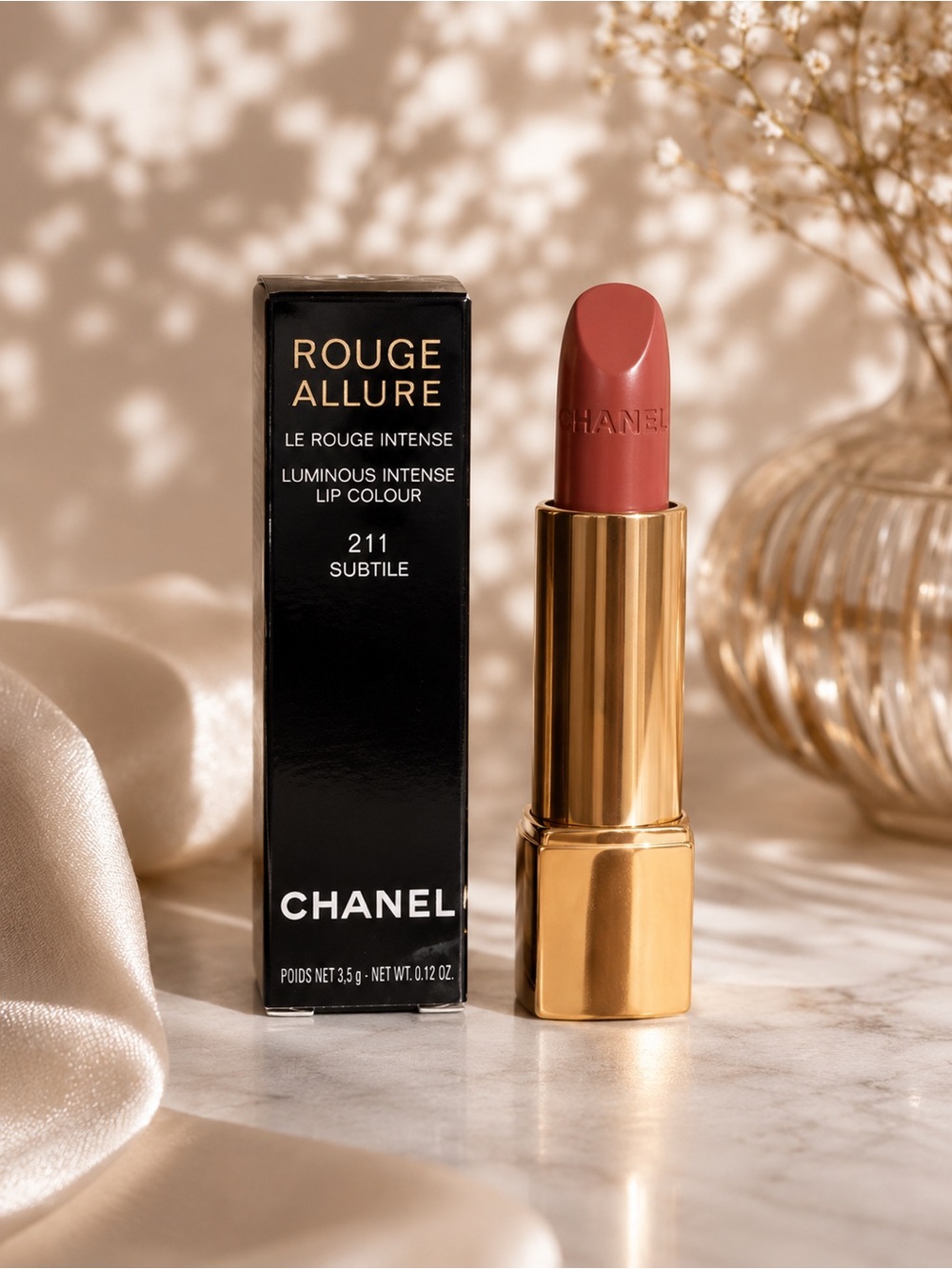 CHANEL Rouge Allure Luminous Intense Lip Colour – 211 Subtile